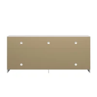 Sleek White TV Stand with Centered Sliding Door, Modern Media Entertainment Console Center for Living Room, 61" L x 15.5" W x 27" H, White(m-9)