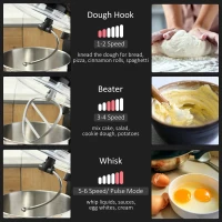 HOMCOM 6 Qt Stand Mixer with 6+1P Speed, 600W and Tilt Head, Kitchen Electric Mixer with Stainless Steel Beater, Dough Hook and Whisk for Baking Bread, Cakes and Cookies, Black(m-4)