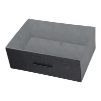 Spacious 5-Drawer Dresser with Water-Resistant Top, Ideal Storage Chest for Bedrooms, Playrooms, Entryways, 22.5" L x 15.5" W x 43" H, Black(m-7)