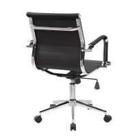 Cozy Office Chair with Flip-Up Arms and TechniFlex Upholstery, Flexible Racer Seat with Locking Tilt Control, 22.5″ L x 23.5″ W x 36″ H, Black(m-10)