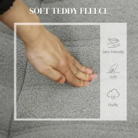 HOMCOM Bean Bag Chair for Adults, Giant Fireside Chair, Bean Bag Sofa with High Density Foam for Living Room, Light Gray(m-7)