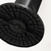 HOMCOM 28dB Tower Fan with 12 Speeds and 4 Modes, Standing Floor Fan with 80° Oscillating, 12H Timer, Black(m-11)