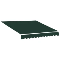 Outsunny Retractable Awning Fabric Replacement for 13' x 8' 840-151, Green(m-11)