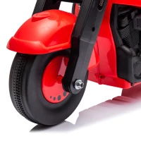 Qaba Foot to Floor Toddler Ride on Toy, Sliding Toddler Car with Music and Bubble, for 2-5 Years Old, Red(m-7)