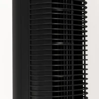 HOMCOM 28dB Tower Fan with 12 Speeds and 4 Modes, Standing Floor Fan with 80° Oscillating, 12H Timer, Black(m-10)