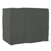 Outsunny Outdoor Patio Hammock Porch Swing Cover with UV, Water, & Dust Fighting Material, 81" x 49" x 65", Gray(m-11)