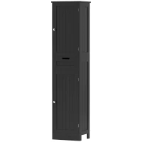 HOMCOM Freestanding Bathroom Cabinet with Drawer and 2 Doors, Tall Bathroom Cupboard for Kitchen, Study, Living Room(m-2)