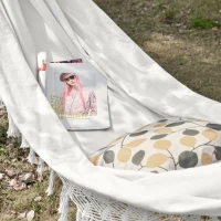 Outsunny Extra Large Boho Hammock with Macrame Tassel Fringe, Includes Carrying Bag, Indoor Outdoor Tree Hammock, White(m-8)
