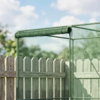 Outsunny 6' x 4' x 6' Crop Cage, Plant Protection Tent with Zippered Doors for Vegetable Garden, Backyard, Green(m-9)
