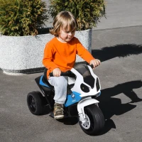 Aosom BMW Licensed 6V Kids Motorcycle with Headlight, Music, Gift for Boys & Girls -Blue(m-1)