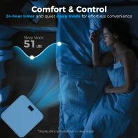 HOMCOM 10000 BTU Mobile Air Conditioner for Cooling and Dehumidifying, Remote Control, 24H Timer, LED Display, White(m-7)