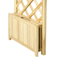 Outsunny 7.5' Wooden Wedding Arch, Garden Arch Arbor for Climbing Plants & Trellis Design, Great for Vines, or as Balloon Decoration Stand for Indoor Outdoor Ceremony, Party, Backdrop, Natural(m-8)