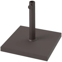 Outsunny Patio Umbrella Base, 32 lbs Concrete Heavy Duty Umbrella Base Patio Umbrella Holder for 1.5"/1.9" Umbrella Poles, Brown(m-1)