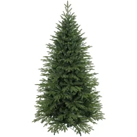 HOMCOM 6ft Artificial Christmas Tree Full Hinged Xmas Tree Metal Base, Green(m-13)