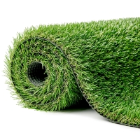 Outsunny 10' x 3' Artificial Grass Turf, Easy-Clean Indoor Outdoor Rug with Drainage Holes, Cut-to-Fit Fake Grass Turf Mat, 1.2" Thick Dogs Pet Synthetic Lawn Carpet for Landscape Backyard Patio