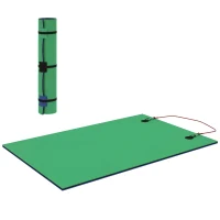 Soozier 9' x 6' Lily Pad Water Mat for 2 Adults, Floating Water Pad for Lake, Pool, Ocean, Beach, and Boating, Green(m-11)