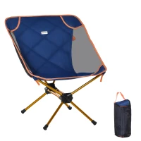 Outsunny 1 Piece Compact Camping Folding Chair, Padded Outdoor Chair with Portable Carry Bag, Easy Set Up, for Hiking Fishing Trip Beach(m-1)