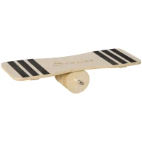 Soozier 32" Balance Board Trainer, Lightweight Wooden Wobble Board, Non-Slip Roller Board for Balance Training and Build Core Stability﻿, Office / Home Use(m-1)