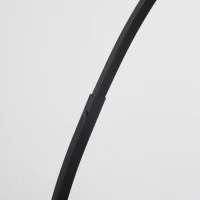HOMCOM Arched Floor Lamp, Modern Standing Lamp with Foot Switch & Metal Base, Corner Reading Lamps Tall Pole Light for Office Bedroom Living Room, Black(m-11)