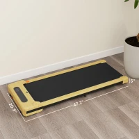 Soozier 2.5HP Walking Pad, Under Desk Treadmill with Remote Control, Transport Wheels and LED Display for Home Gym Office(m-3)