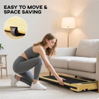 Soozier 2.5HP Walking Pad, Under Desk Treadmill with Remote Control, Transport Wheels and LED Display for Home Gym Office(m-7)