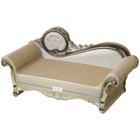 PawHut Cat Corrugated Paper Scratching Bed Pad Board Toy Pet Furniture with Catnip Brown(m-11)