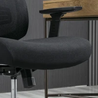 Vinsetto Ergonomic Mesh Office Chair with Lumbar Back Support, Swivel Rocking Computer Chair with Adjustable Height and Armrests for Home Office, Black(m-9)