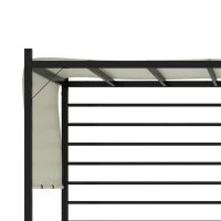 Outsunny 10' x 12' Outdoor Retractable Pergola, Patio Gazebo Canopy Adjustable Sun Shade Shelter for Backyard, Garden Activities, Beige(m-9)