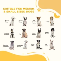 PawHut Freestanding Length Adjustable Wooden Pet Gate with Lockable Door 3 Panels, Brown(m-8)