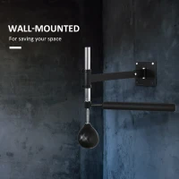 Soozier Lightweight Fast-Reflexes Speed Bag Boxing Punching Bag Wall Mount Height Adjustable, MMA, Martial Arts, and Boxing Equipment for Training at Home, Heavy-Duty, 9" H x 7" Dia.(m-5)