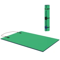 Soozier 9' x 6' Lily Pad Water Mat for 2 Adults, Floating Water Pad for Lake, Pool, Ocean, Beach, and Boating, Green(m-1)