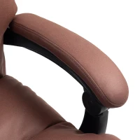Vinsetto Microfibre Massage Office Chair, Heated Reclining Chair with Footrest, Double-tier Padding, Swivel Wheels, Coffee(m-9)