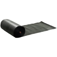 Outsunny 4FT x 300FT Weed Barrier Landscape Fabric, 5oz Heavy Duty Woven Weed Control Fabric for Landscaping(m-11)