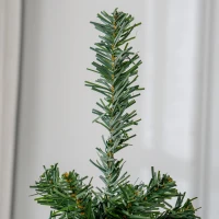 HOMCOM 7 FT Artificial Christmas Tree Pencil Xmas Tree with Stand, 818 Tips, Holiday Home Indoor Decoration for Party, Green(m-9)