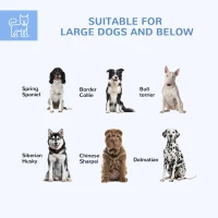 PawHut 13.4' x 11.5' x 5.6' Dog Kennel Outdoor for Medium and Large-Sized Dogs with Lockable Door, Silver(m-4)