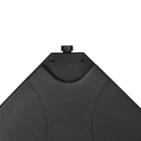 Outsunny 4 Piece Umbrella Base Stand w/ U Locking, 132 lb Capacity Water or 172 lb Capacity Sand, Black(m-9)