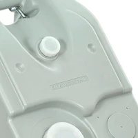 Outsunny 10.6 Gallon Portable RV Water Tank, Black or Grey Water Storage Tank, with Filling Ports, Handles and Wheels(m-10)