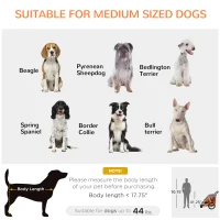 Aosom Dog Bike Trailer 2-In-1 Pet Stroller Cart Bicycle Wagon Cargo Carrier Attachment for Travel with 360 Swivel Wheel Reflectors Parking Brake Straps Cup Holder Orange(m-4)
