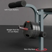 Soozier Incline Decline Weight Bench with Leg Extension and Barbell Rack, Adjustable Bench Press Weight Lifting Bench(m-7)
