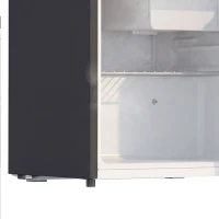 HOMCOM 1.62 Cu Ft Single Door Mini Fridge, Compact Refrigerator with Freezer, Adjustable Thermostat, Black(m-11)