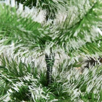 HOMCOM 7FT Christmas Tree Artificial Classic Tree Holiday Indoor Decoration, with Mental Support 968 Tips, Green(m-9)
