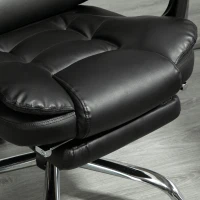 HOMCOM High Back Computer Office Chair with Footrest, Black(m-9)