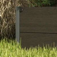 Outsunny Trellis Planter for Climbing Plants, Raised Garden Bed with Trellis, Planter Box for Outdoor Garden, Black(m-11)