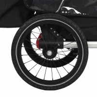 Qaba 3-in-1 Bike Trailer for Kids, Baby Stroller and Jogger, Foldable Child Bicycle Trailer with Reclining Seat, Blue(m-11)
