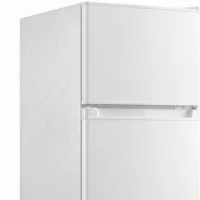 HOMCOM 7.7 Cu. Ft. Mini Fridge with Freezer, Compact Refrigerator with Adjustable Thermostat, Reversible Door, White(m-9)