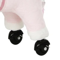Qaba Unicorn Ride on Toy for Girls 2-5 Years, Ride On Unicorn with Wheels and Sounds for Active Play, Birthday Gift, Pink(m-11)