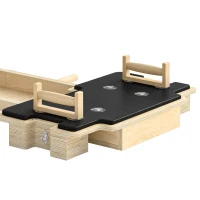 Soozier Foldable Pilates Reformer Machine, Multifunctional Pilates Board with Resistance Bands and Multi-Grips for Home Gym(m-9)