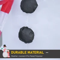 HOMCOM 7.9 feet Christmas Inflatable Snowman Decoration Airblown Lighted for Home Indoor Outdoor Garden Lawn Decoration Party Prop(m-5)