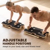 Soozier Foldable Pilates Reformer Machine, Multifunctional Pilates Board with Resistance Bands and Multi-Grips for Home Gym(m-4)