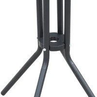 Outsunny 3 Piece Bar Height Outdoor Bistro Set for 2, Charcoal Gray(m-8)